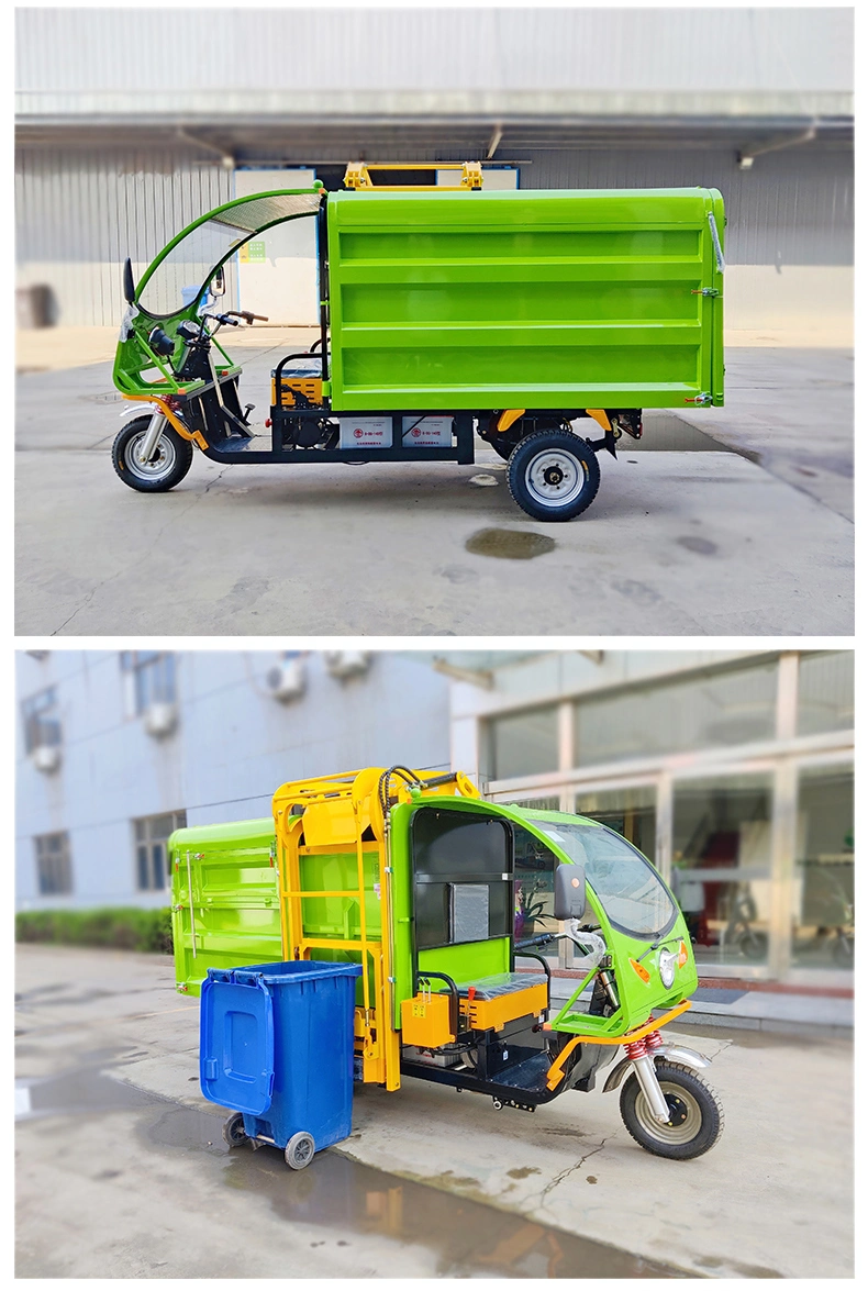 High Power Endurance Automatic Small Dump Garbage Truck with Electric